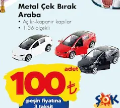 METAL ÇEK BIRAK ARABA OYUNCAK
